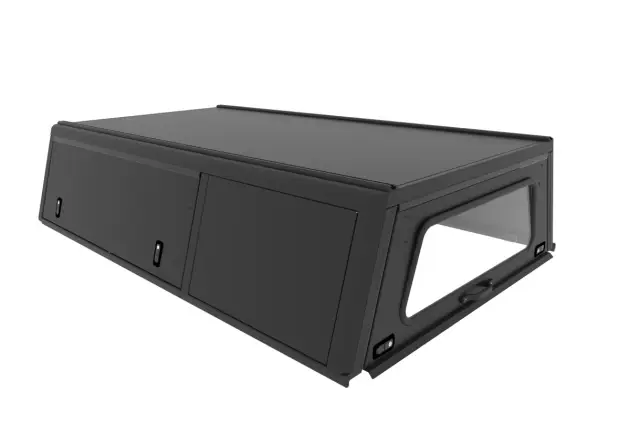 Certifié HARDTOP ALU CAB EXPLORER 3 POUR FORD RANGER SIMPLE CABINE 2023+ALUMINIUM LISSE NOIR SANS VITRE