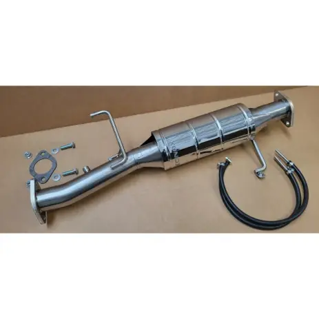 ECHAPPEMENT INOX : DEFAP AVEC POT DE DETENTE POUR MITSUBISHI PAJERO 3.2L DID 200HP EURO 5 ET EURO 6 2010-2018 Offre Limitée