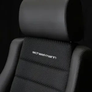 Quantité Limitée OPTION POUR SIEGE SCHEEL-MANN : TISSU D'ASSISE LR02 NOIR TRESSÉ