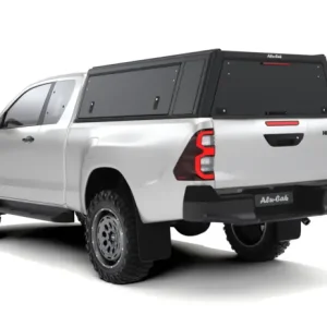 Top Vente HARDTOP ALU CAB EXPLORER GUARD POUR TOYOTA HILUX REVO EXTRA CABINE - ALUMINIUM LISSE NOIR