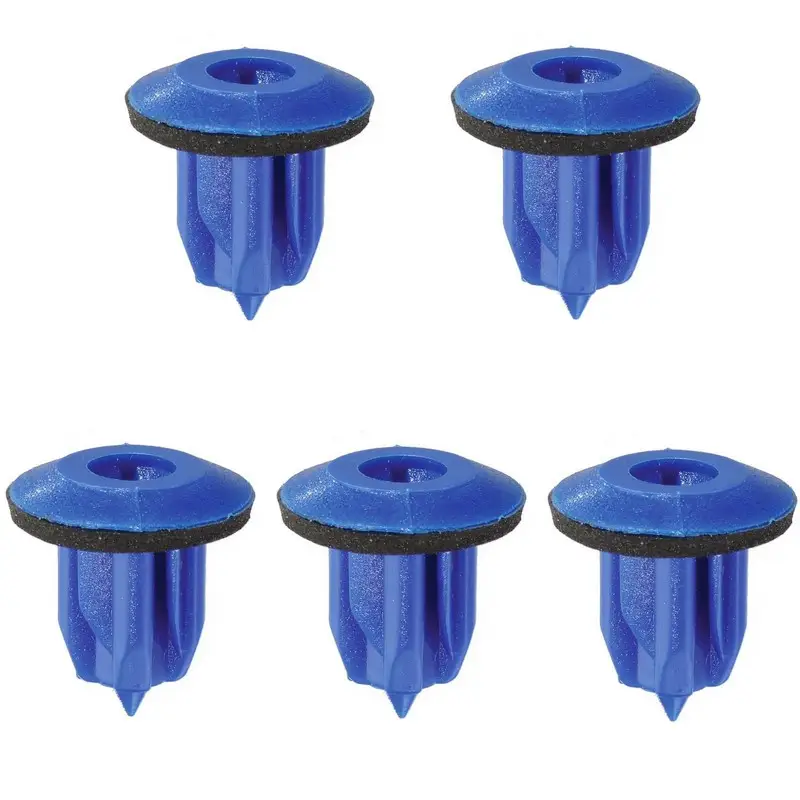 Jeu de 5 chevilles de carrosserie en plastique bleu Expédition Rapide