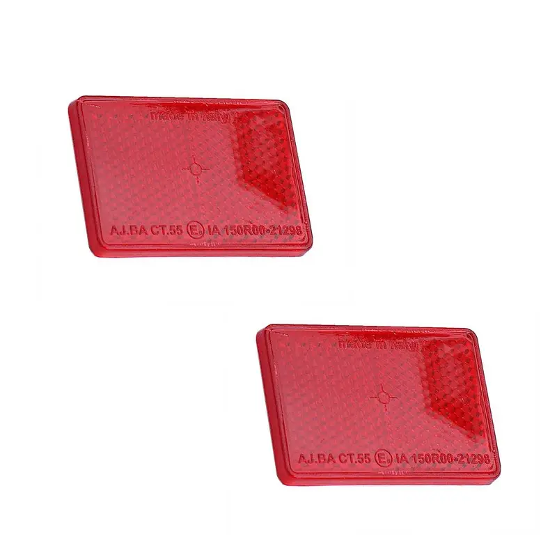 Haute Qualité Jeu de 2 catadioptres rouge adhésifs
