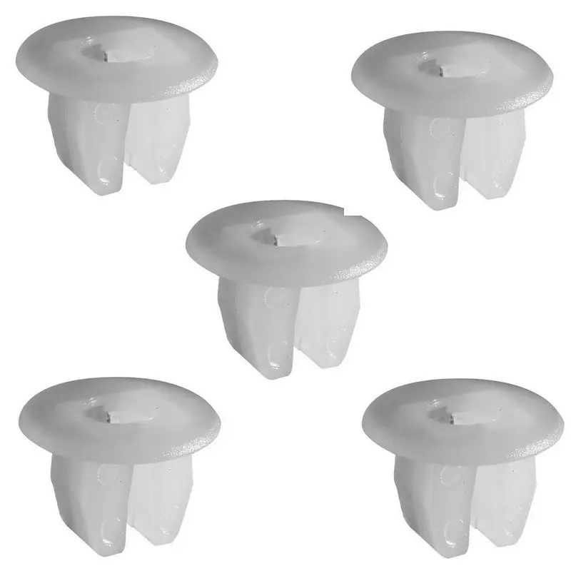 Acheter Direct Jeu de 5 chevilles de carrosserie en plastique blanc pour fixation garniture de porte