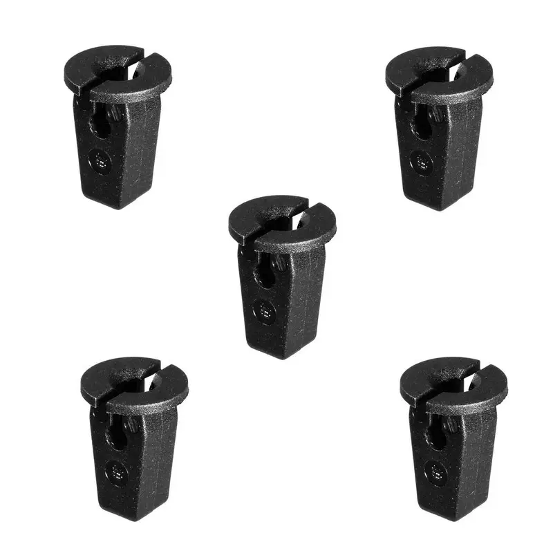 Produit De Marque Jeu de 5 chevilles de carrosserie en plastique noir pour fixation carter d'aile et pare-boue