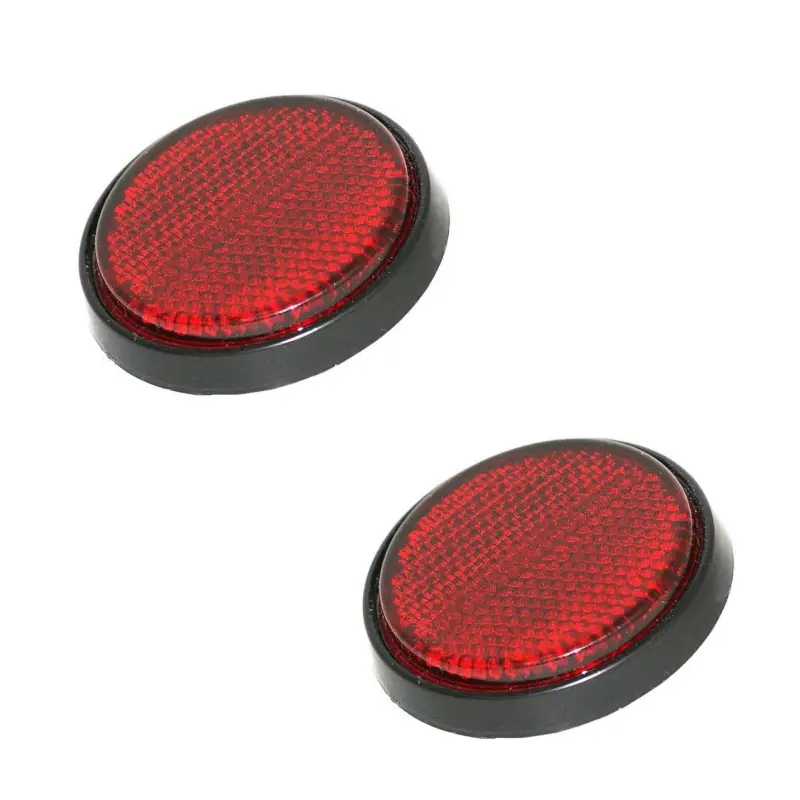 Paiement Sécurisé Jeu de 2 catadioptres rouge 60 mm