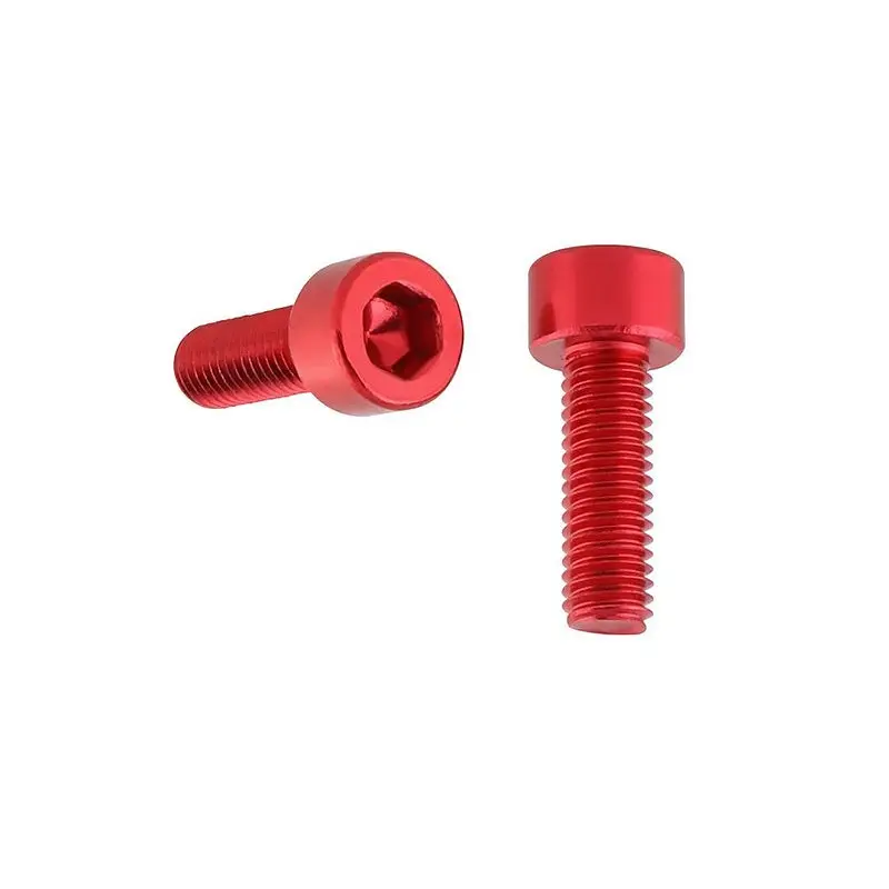 Jeu de 2 vis aluminium anodisée rouge pour fixation de feu arrière Acheter Direct
