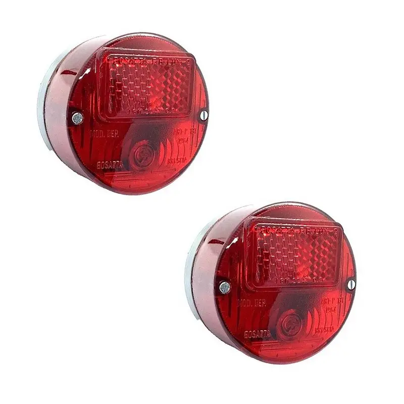 Prix Promo Jeu de 2 feux arrière standards rouge pour véhicules de collection