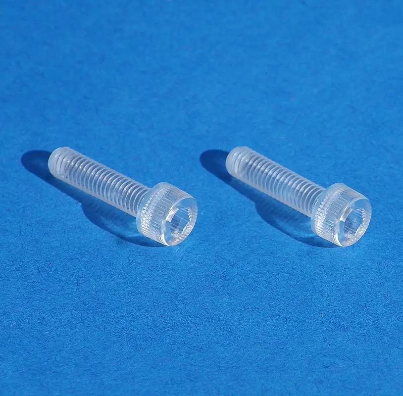 Promotion Jeu de 2 vis plastique cristal en polycarbonate pour feux de voitures Italiennes