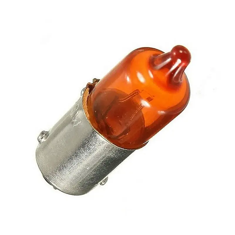 Solde Lampe 12 Volts 21 Watts ambre pour clignotant motos avec culot BA9S