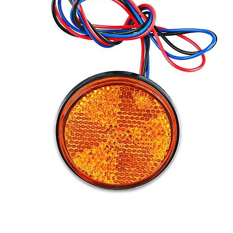 Jeu de 2 catadioptres ambre LED auto-luminescent Nouveauté