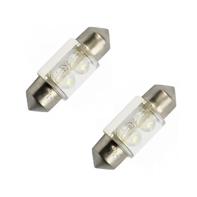 Prix Réduit Jeu de 2 lampes navette LED 12 Volts 5 Watts 31 mm