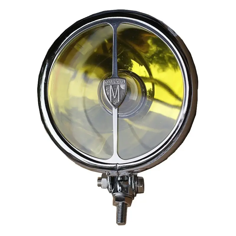 Phare boule chromé à cimier de diamètre 155 mm Pas Cher