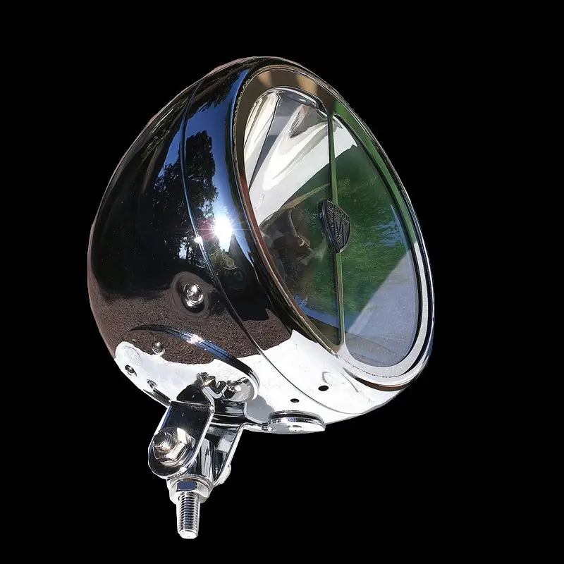 Réduction Phare boule chromé standard à cimier de diamètre 190mm