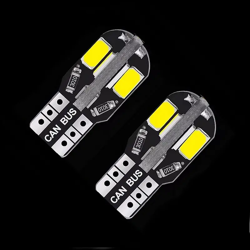 Nouvel Arrivage Jeu de 2 lampes LED T10 pour veilleuse de phare sans globe