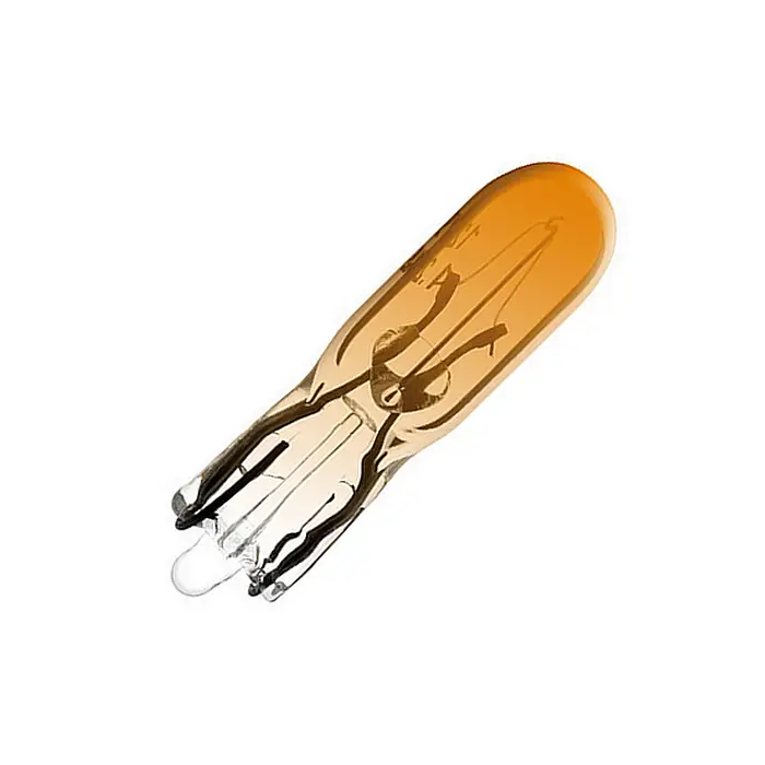 Marque Lampe 12 Volts 1.2 Watts orange Wedge Base à culot T5