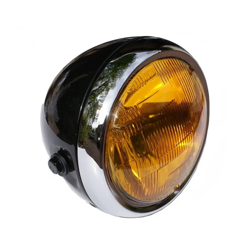 Phare complet pour moto ancienne éclairage jaune Commande En Gros