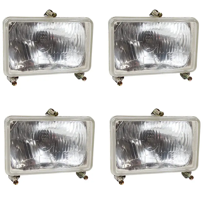 Set of 4 rectangular headlights for left-hand drive vehicles Dernière Chance