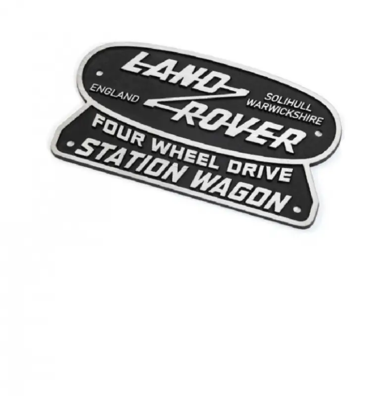 Prix Cassé Badge de calandre Héritage Land Rover SW Grand185 X 105