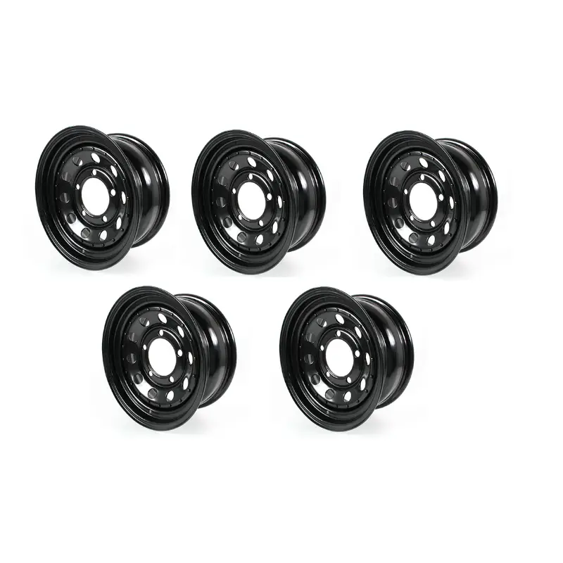 5 jantes Modular noir 7x16"+8Defender, Discovery, Range Rover Classic Dernière Chance