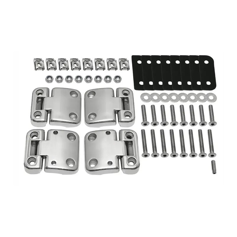 Nouvelle Collection KIT 4 CHARNIÈRES AVANT INOX POUR DEFENDER