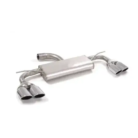 Silencieux arrière duplex en inox g/d avec 2 sortie ovale 108x70 mm Solde