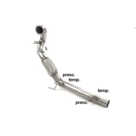 Tube remplacement cat Groupe N en inox avec enlèvement du filtre à particules. Expédition Rapide