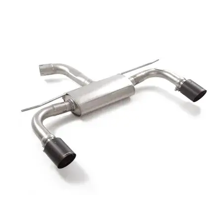 Affaire À Saisir Silencieux arrière duplex en inox g/d avec sortie ronde Carbon Shot 100 mm