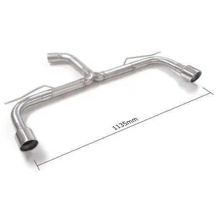 Tube arrière Groupe N duplex en inox g/d avec 1 sortie ronde Sport Line 102 mm Satisfait Ou Remboursé