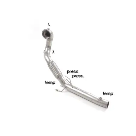 Tube remplacement cat Groupe N en inox avec enlèvement du filtre à particules. Tous les emplacements des sondes d’origine présen Dernière Chance