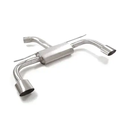 Silencieux arrière duplex en inox g/d avec 1 sortie ovale Sport Line 135x90 mm Meilleure Vente