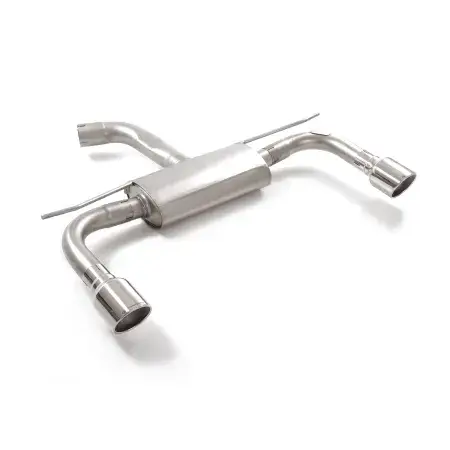 Meilleur Choix Silencieux arrière duplex en inox g/d avec sortie ronde Sport Line 102 mm