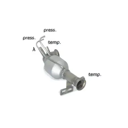 Catalyseur Groupe N + tube remplacement filtre à particules Groupe N en inox Pas Cher