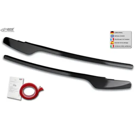 Paupières de phares RDX AUDI A4 B8, B81, 8K Facelift 2011-2015 Noir Brillant Produit De Marque