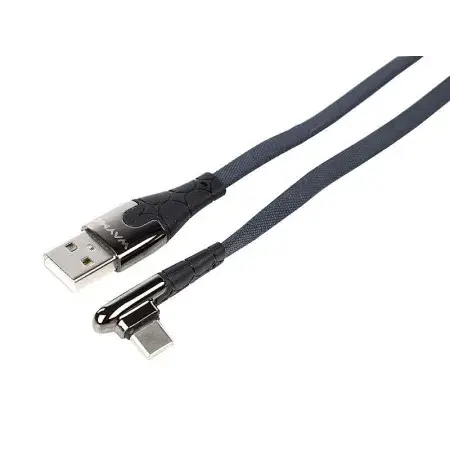 Câble de charge et de synchronisation, tressé en microfibre, 100 cm, USB vers USB-C coudé, max 30 W WAYME Offre Limitée