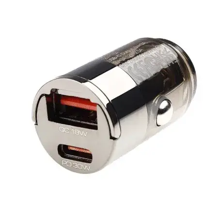 Promotion Saisonnière Chargeur 12/24V, USB 18W + USB-C PD 30W, nano avec anneau WAYME