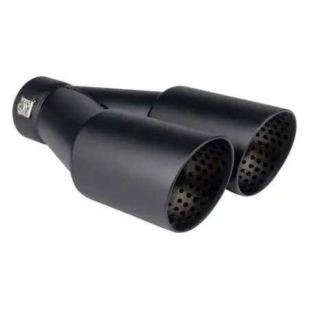 Embout d'échappement en acier inoxydable noir mat AMIO Expédition Rapide