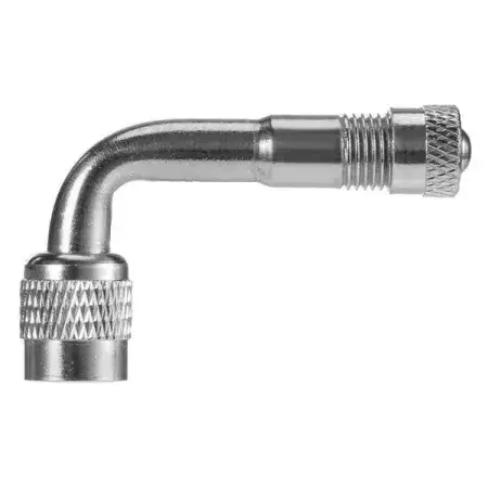Promotion Rallonge de valve automobile type Schrader, coudée à 90°, couleur Argent