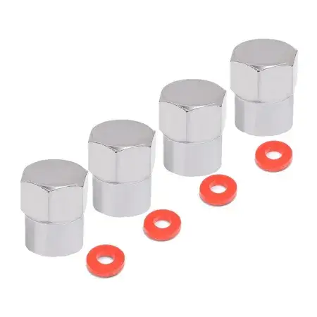 Bouchons de valve en plastique Chrome 4 pièces Remise