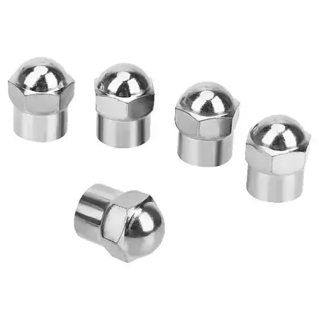 Remise Bouchons de valve en plastique Chrome 4 pièces