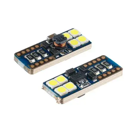 Offre Spéciale Ampoule LED W5W (T10) 12/24V 8x 3030 SMD, non polaire, CANBUS, blanche, 2 pièces Vision