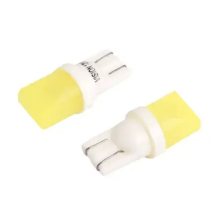 Ampoule LED W5W (T10) 12V 1x COB, blanche, 2 pièces Vision Livraison Gratuite