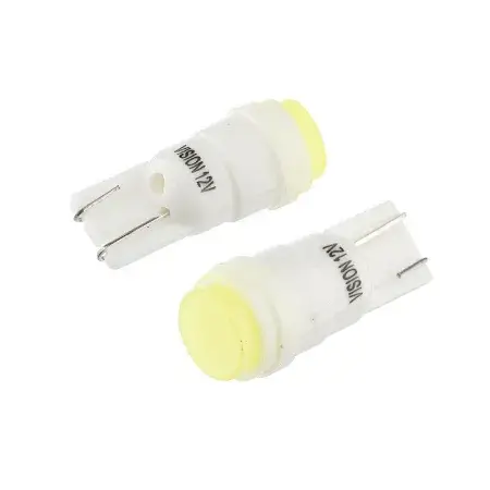Promotion Saisonnière Ampoule LED W5W (T10) 12V 1x COB, blanche, 2 pièces Vision