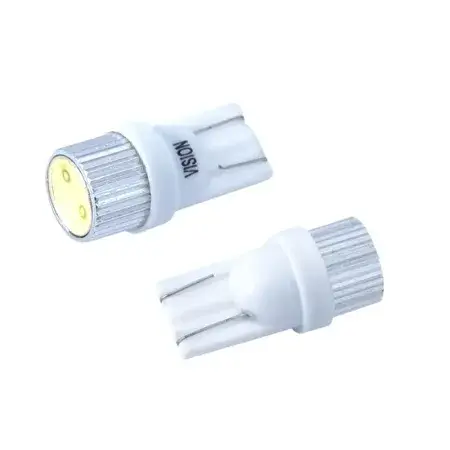 Solde Ampoule LED W5W (T10) 12V 1x HP, douille en aluminium, blanche, 2 pièces Vision