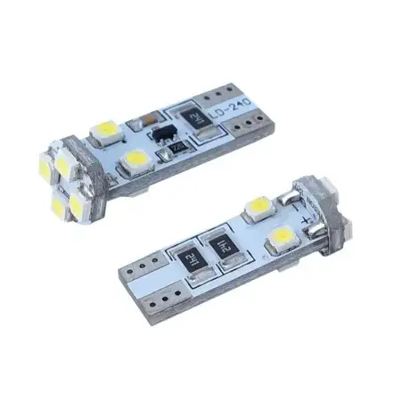 Ampoule LED W5W (T10) 12V 8x 3528 SMD, CANBUS, blanche, 2 pièces Vision Offre Du Jour