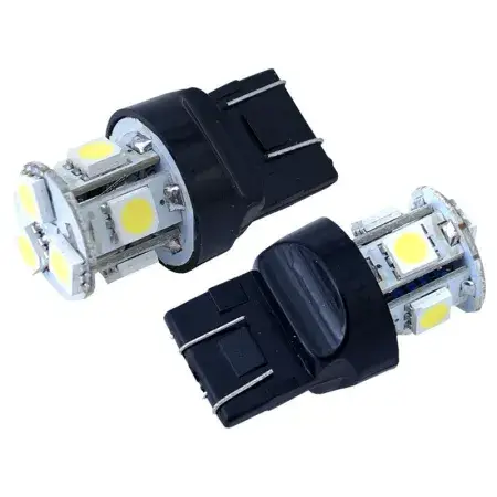 Solde Ampoule LED W21 / 5W (T20q) 12V 8x 5050 SMD, blanche, 2 pièces Vision
