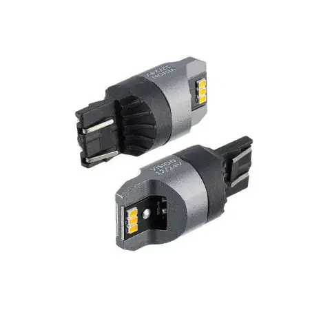 Prix Choc Ampoule LED WY21 / 5W (T20q) 12/24V 6x 3020 SMD, non polaire, CANBUS, orange, 2 pièces Vision