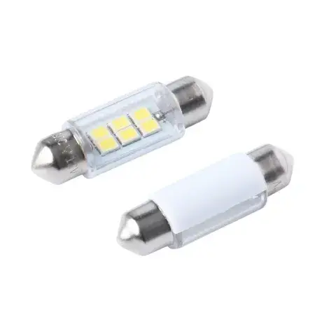 Ampoule Navette LED 36mm Festoon SV8.5 VISION 12V 6x 2835 SMD, blanche, 1 pièce Populaire