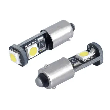 Nouvel Arrivage Ampoule LED T4W BA9s 12V 3x 5050 SMD, CANBUS, blanche, 2 pièces Vision