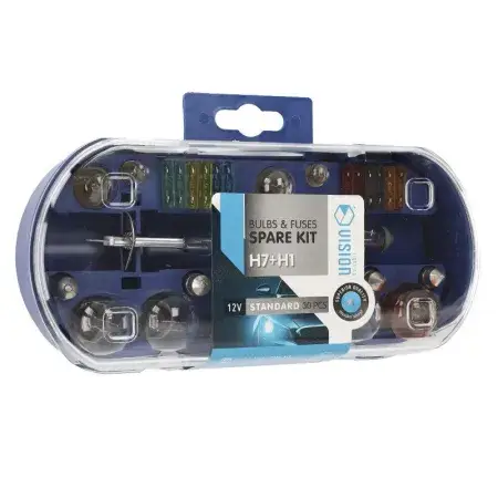 Remise Coffret d'ampoules VISION H7 12V 55W + H1 12V 55W + 28 éléments
