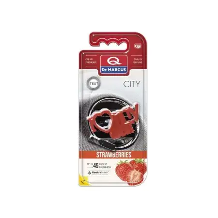 Désodorisant City, I love my car, Fraises Authentique